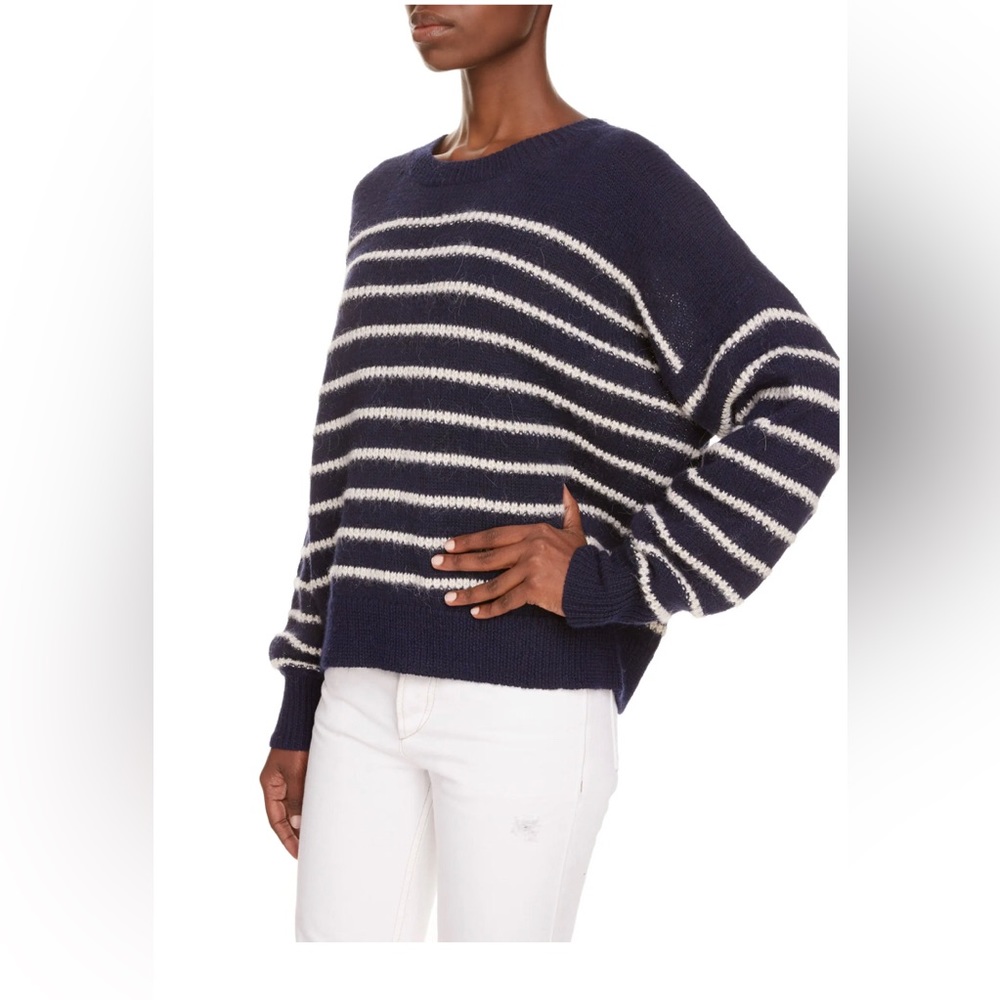 Isabel Marant Etoile Gatlin Stripe Sweater - Navy with Cream Stripes